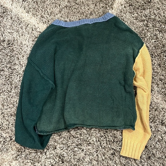 American Eagle Colorblock Sweater womens size medium - Picture 5 of 6